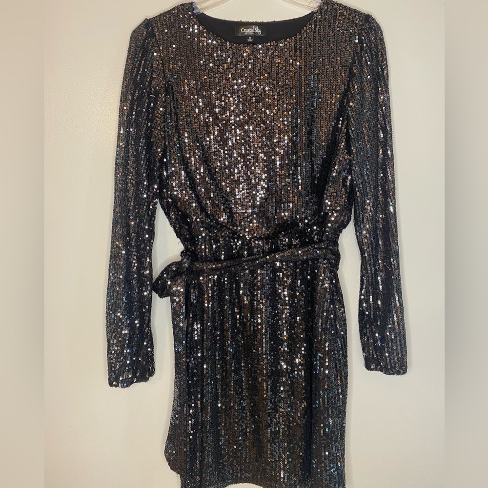 Sequin Black Dress